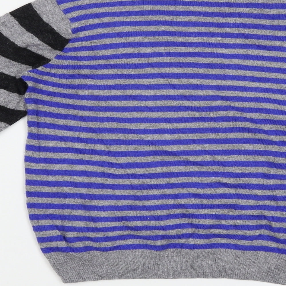 Wild & Gorgeous Boys Ivory Striped  Pullover Jumper Size 10 Years