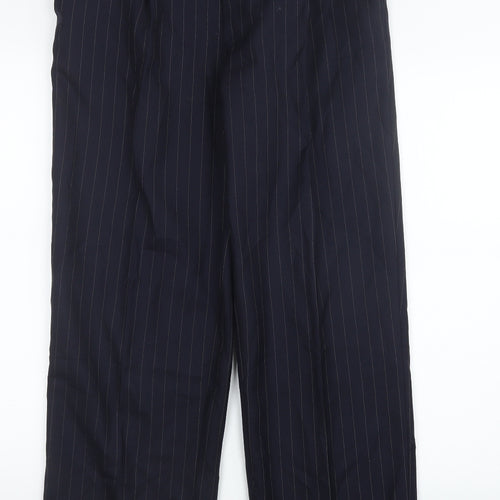 Preworn Mens Blue Striped  Trousers  Size 32 in