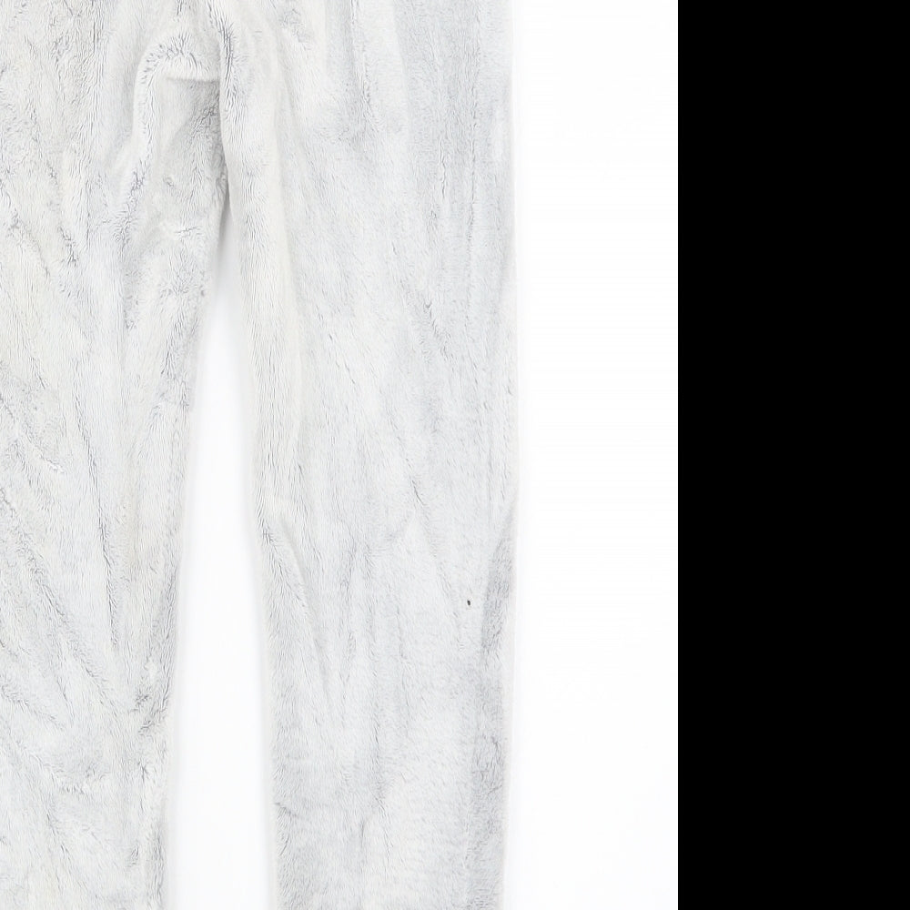 NEXT Girls Grey Geometric  Capri Pyjama Pants Size 7-8 Years