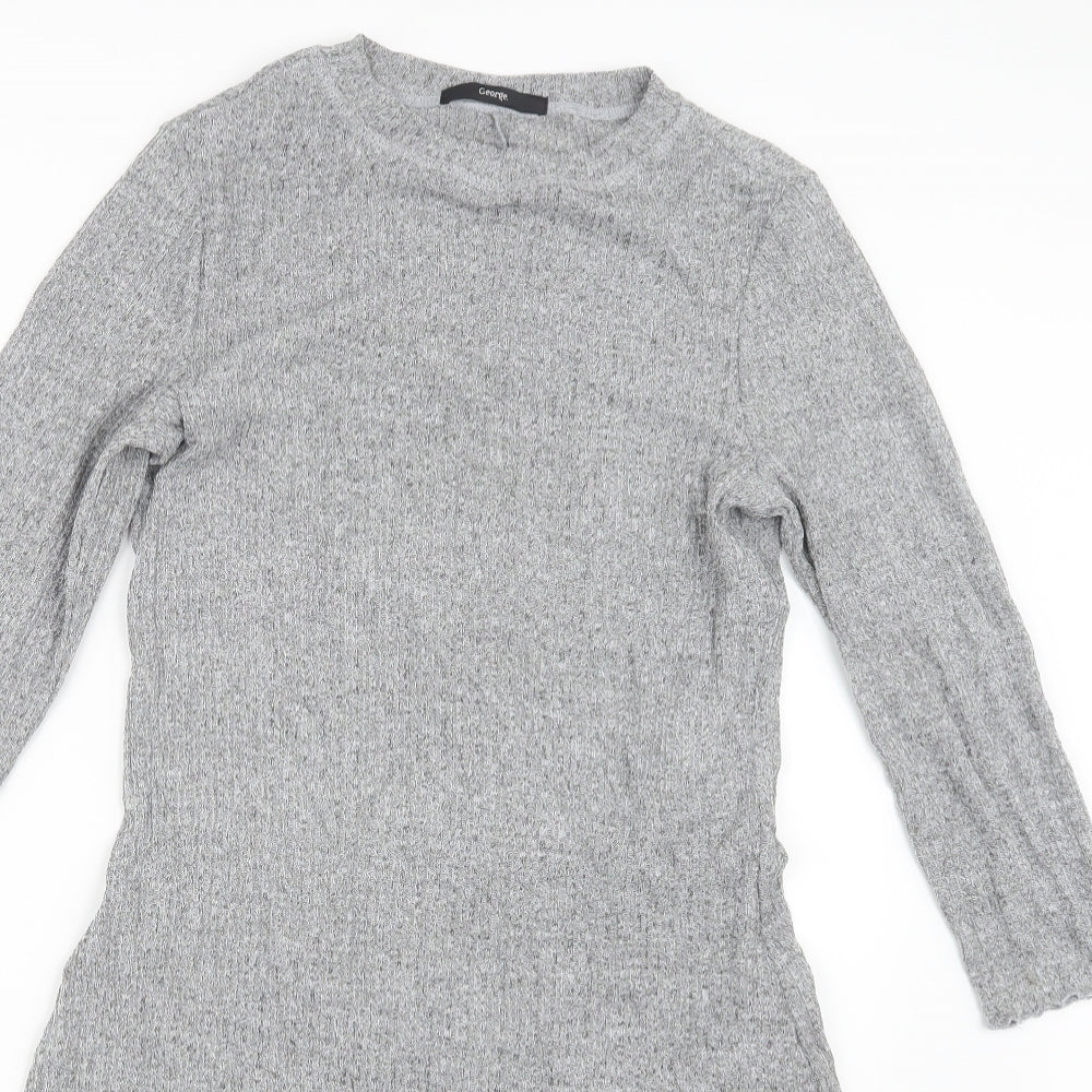 George Womens Grey   T-Shirt Dress  Size 10