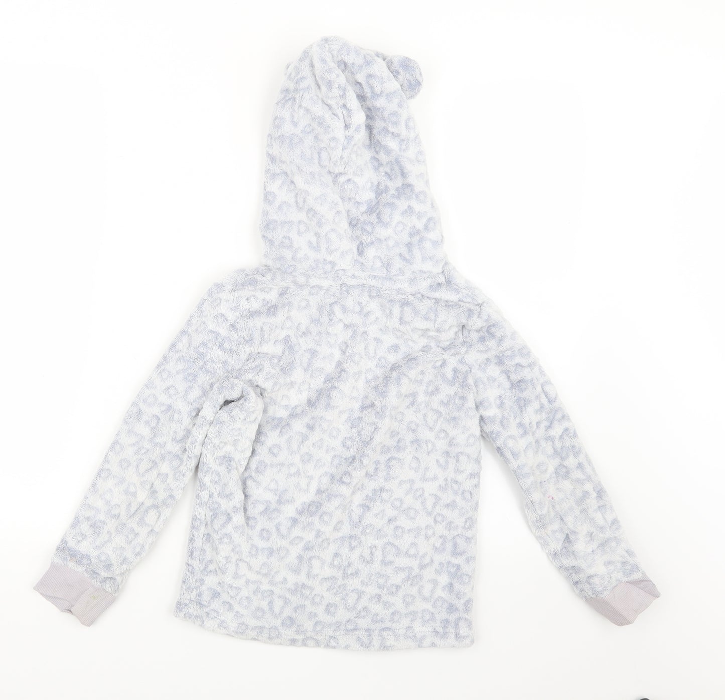 Debenhams Girls Grey Animal Print  Top One Piece Size 7-8 Years