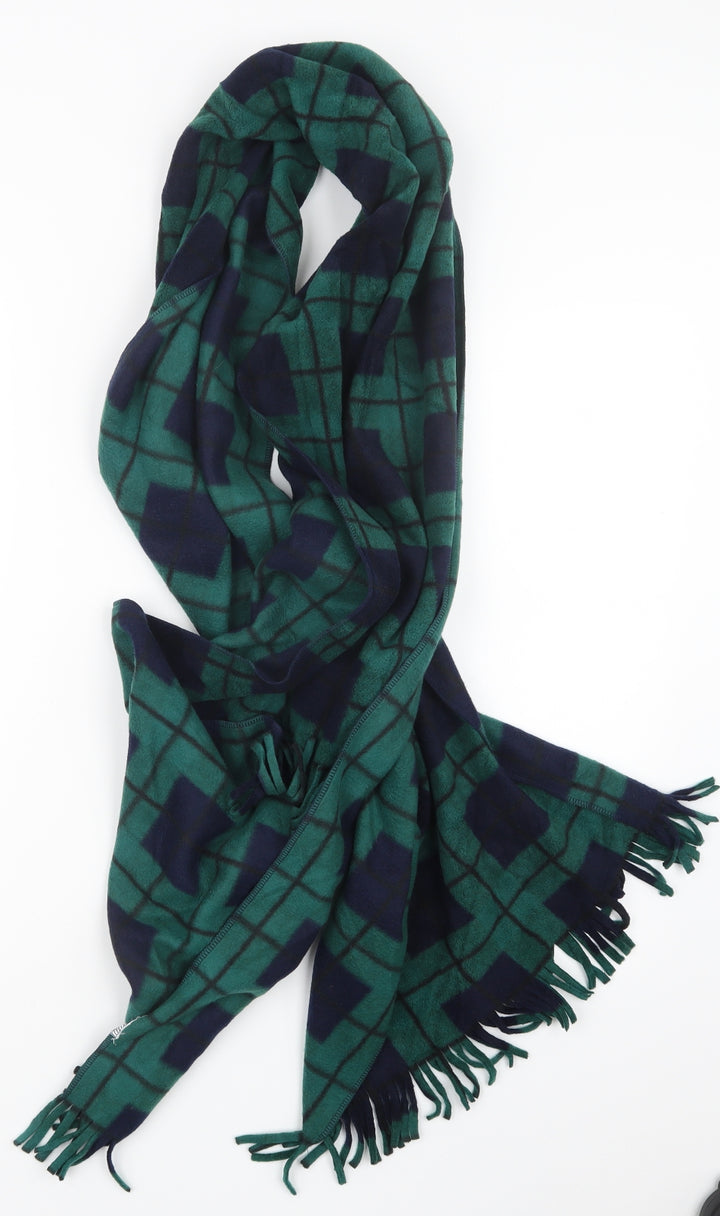 Preworn Womens Green Geometric   Scarf