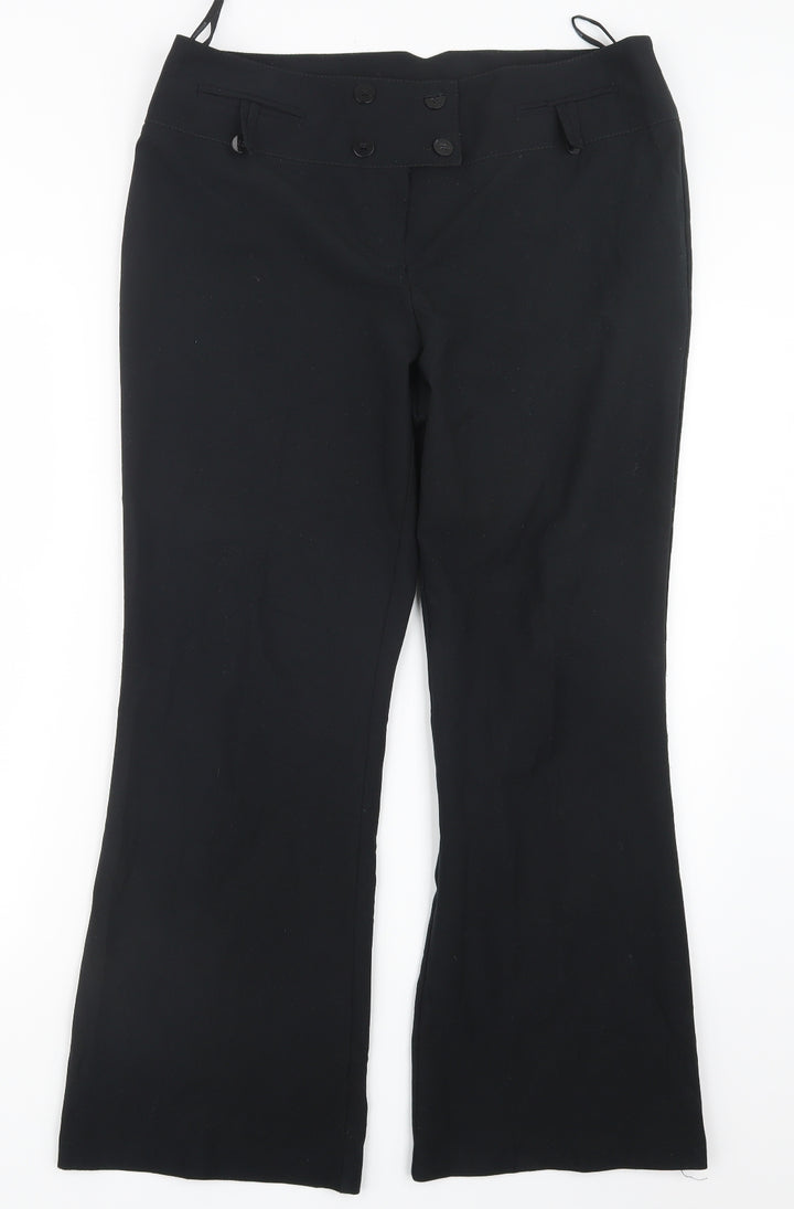 Dorothy Perkins Womens Black   Trousers  Size 14 L28 in