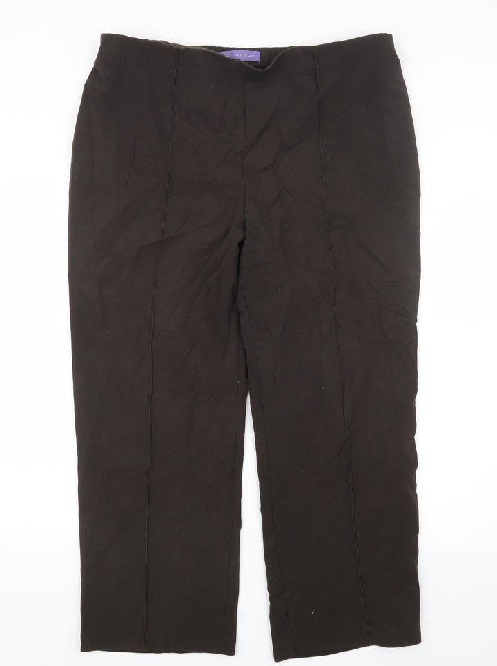 Autonomy Womens Brown Trousers Size 37 in L27 in