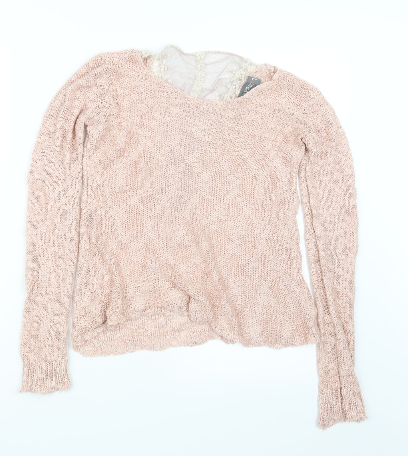Apricot Womens Pink  Knit Pullover Jumper Size S