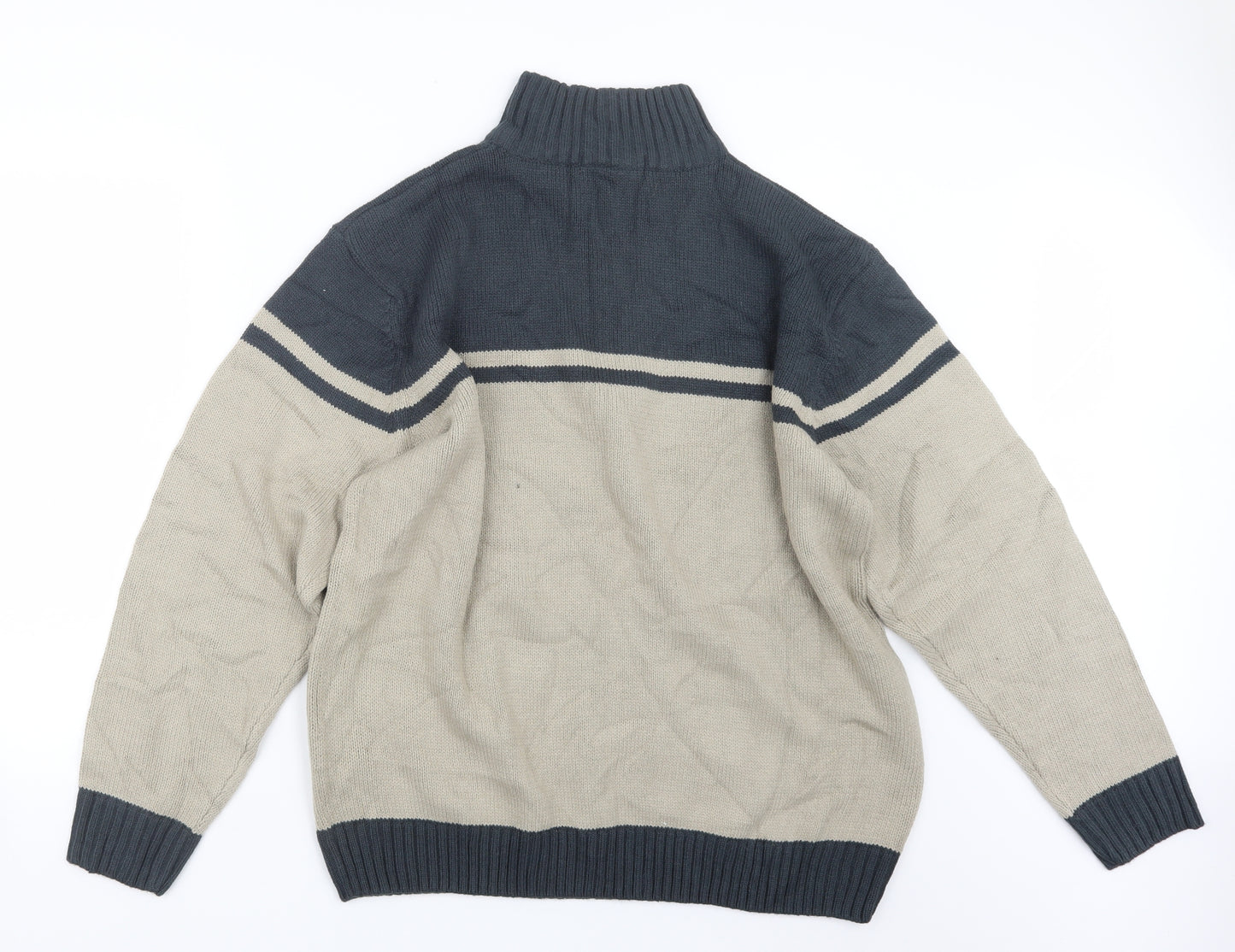 Cedar Wood State Mens Beige  Knit Pullover Sweatshirt Size XL