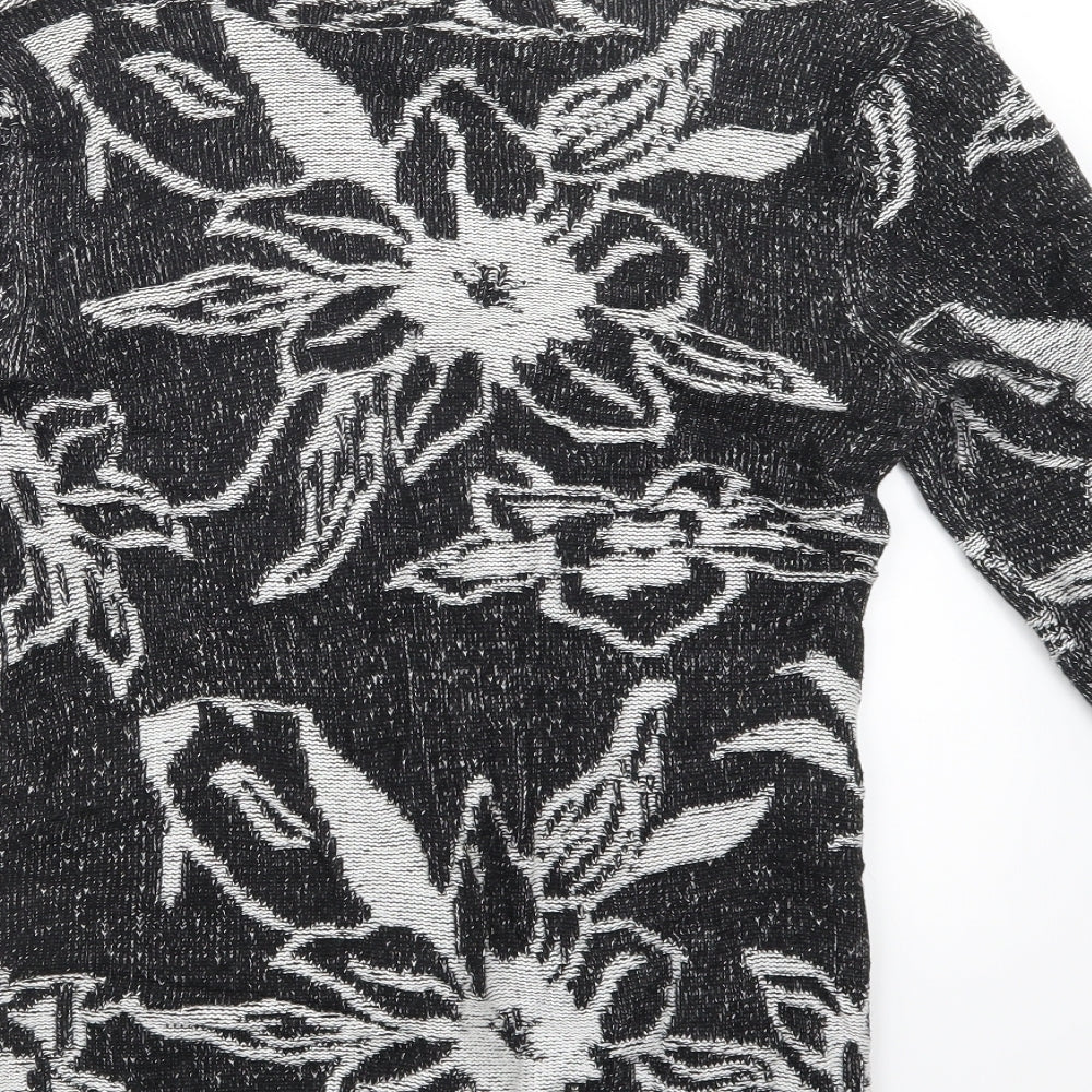 Edina Ronay Womens Black  Knit Cardigan Jumper Size 12
