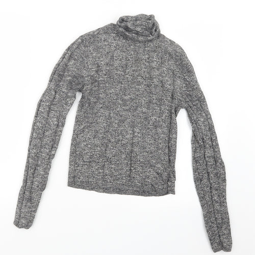 New Look Womens Grey  Knit Pullover Jumper Size 8