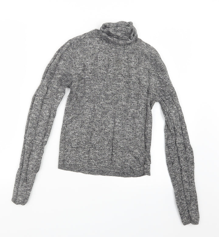 New Look Womens Grey  Knit Pullover Jumper Size 8