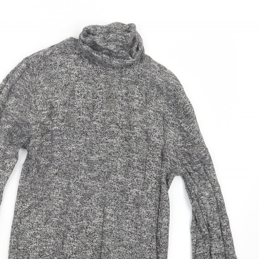 New Look Womens Grey  Knit Pullover Jumper Size 8