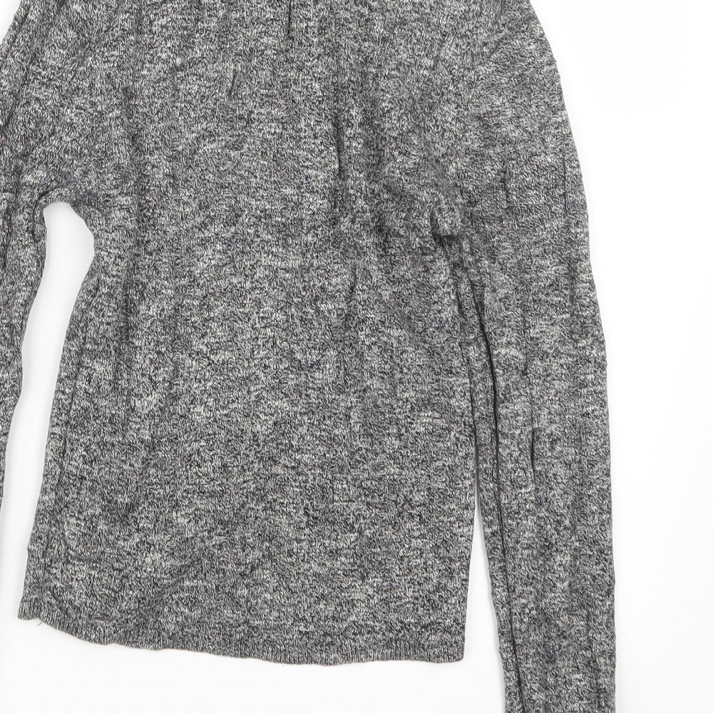 New Look Womens Grey  Knit Pullover Jumper Size 8