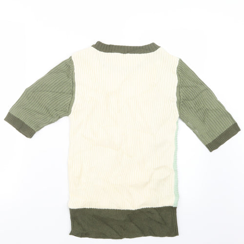 Damart Womens Green  Knit Pullover Jumper Size 10