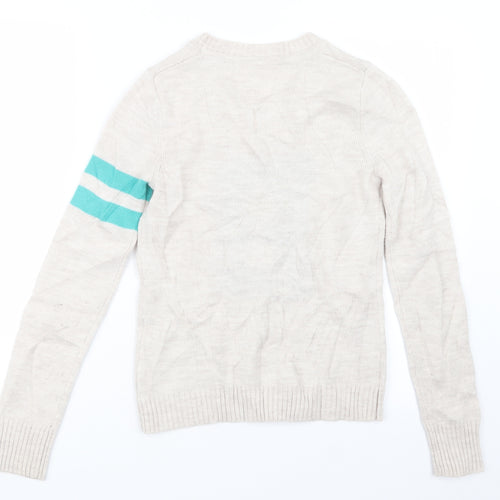BSK Womens Beige  Knit Pullover Jumper Size S