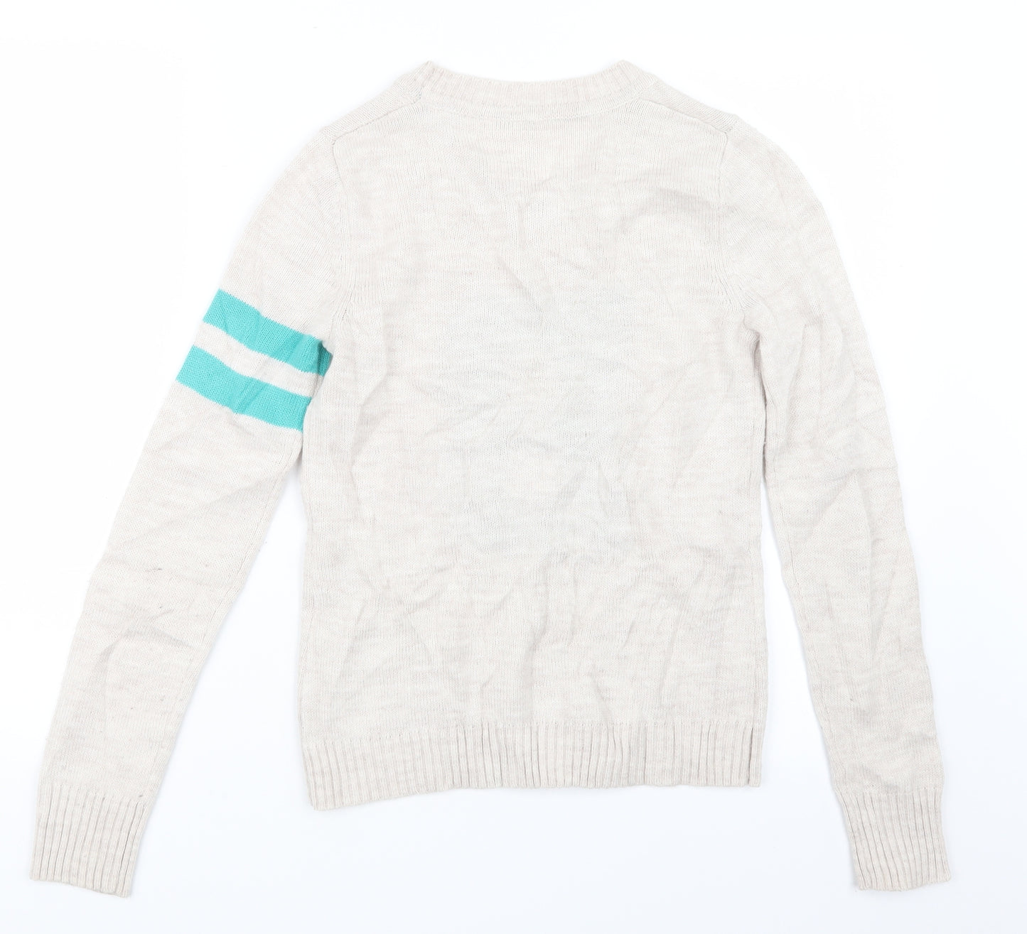BSK Womens Beige  Knit Pullover Jumper Size S
