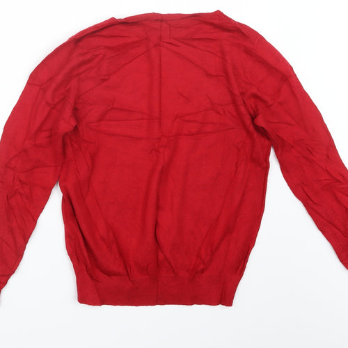 Debenhams Womens Red  Knit Pullover Jumper Size 14