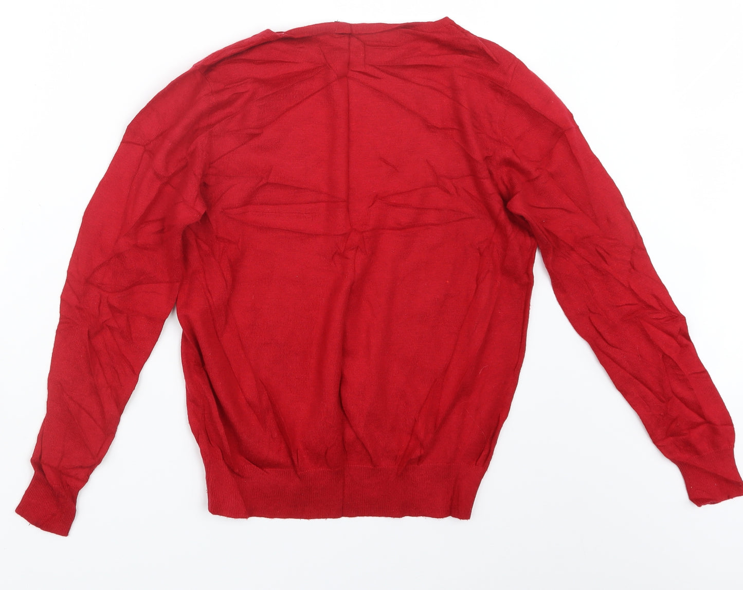 Debenhams Womens Red  Knit Pullover Jumper Size 14