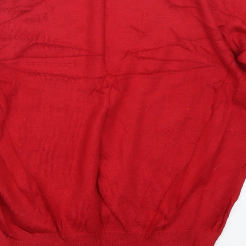 Debenhams Womens Red  Knit Pullover Jumper Size 14