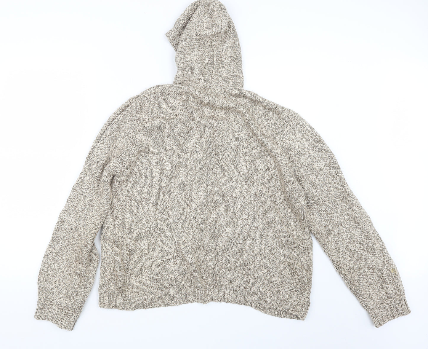 Marks and Spencer Womens Beige  Knit Cardigan Jumper Size 16