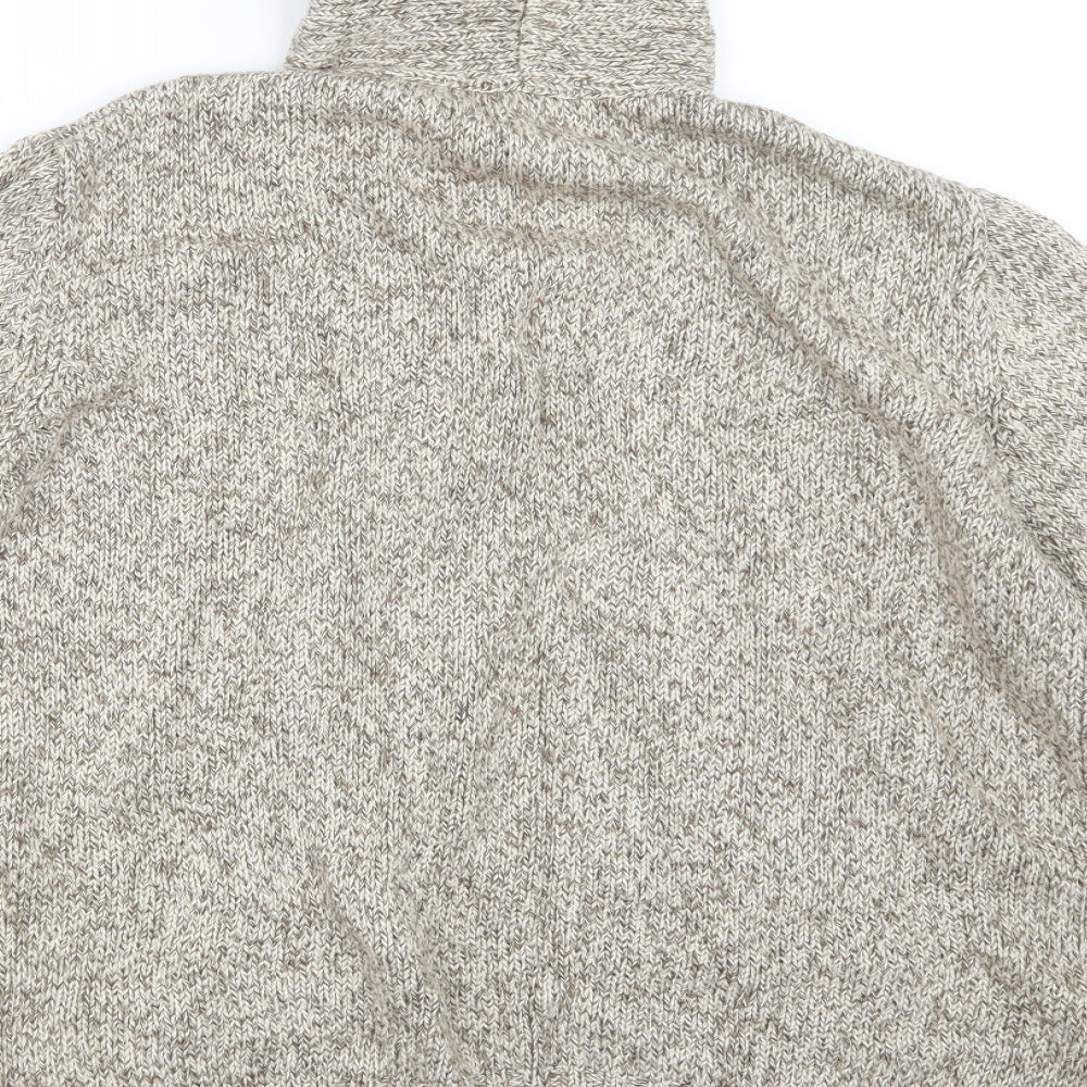 Marks and Spencer Womens Beige  Knit Cardigan Jumper Size 16