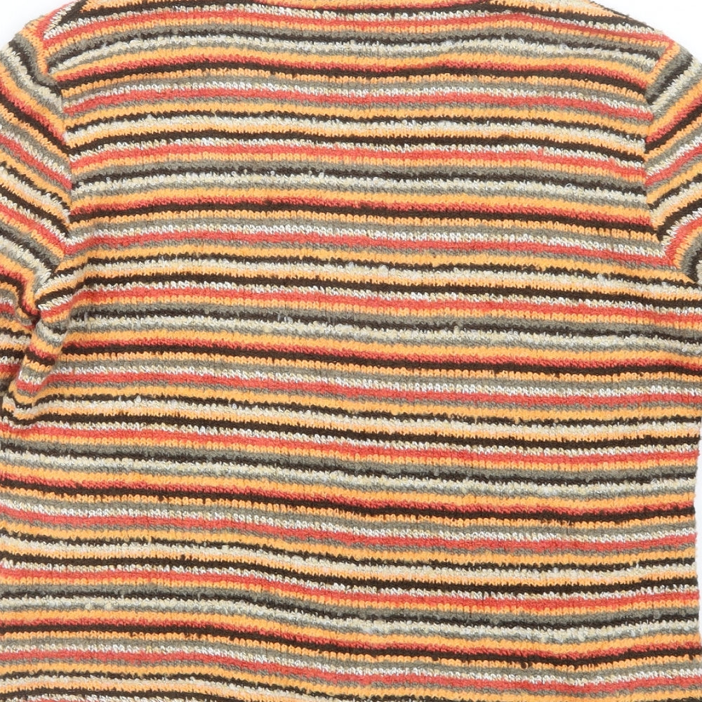 Per Una Womens Orange  Knit Cardigan Jumper Size 16