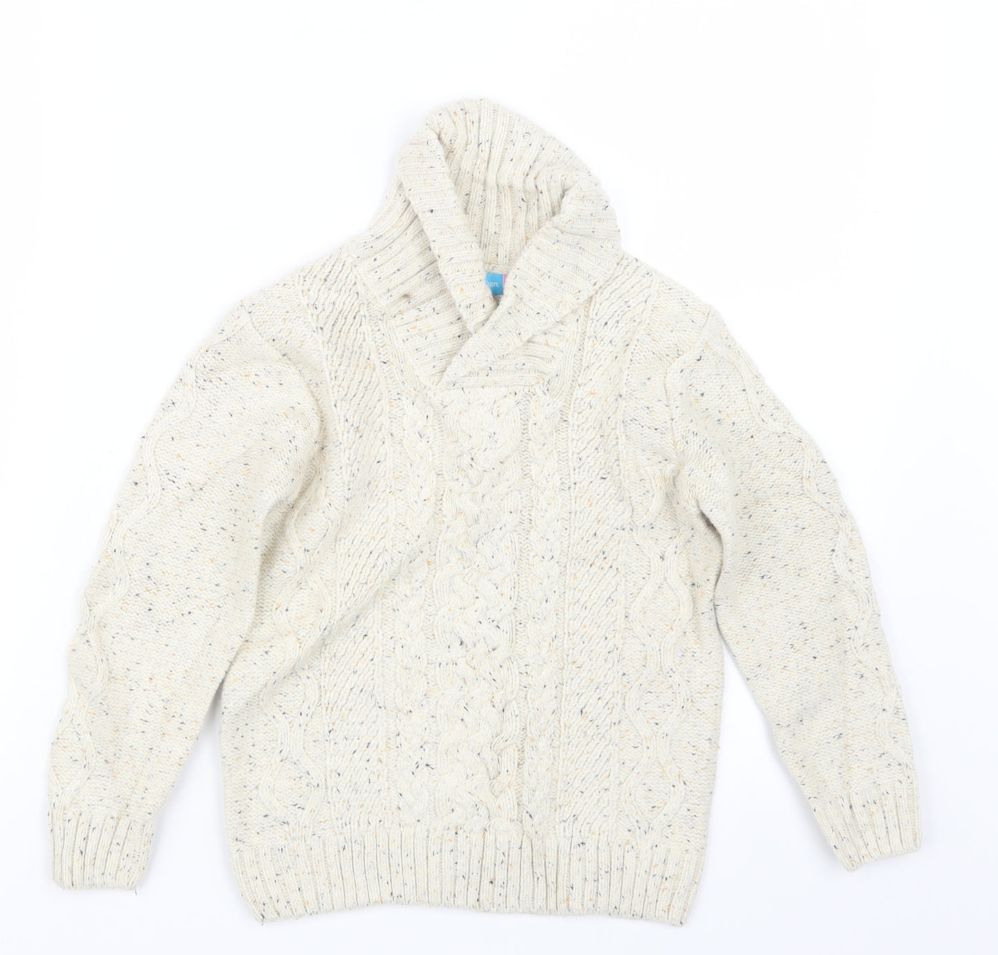 Lily & Dan Boys Beige  Knit Pullover Jumper Size 5-6 Years