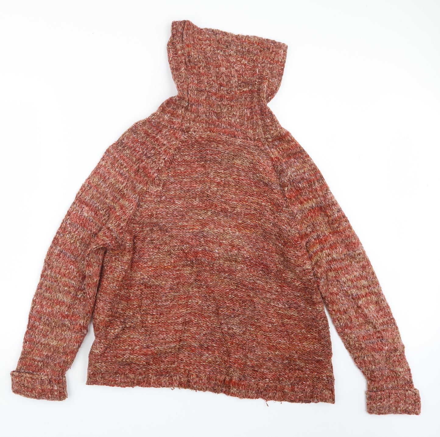 M&Co Womens Orange  Knit Pullover Jumper Size 14