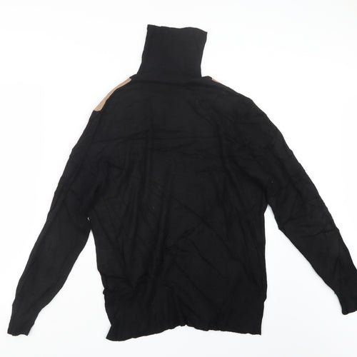 Wallis Womens Black  Knit Pullover Jumper Size 18