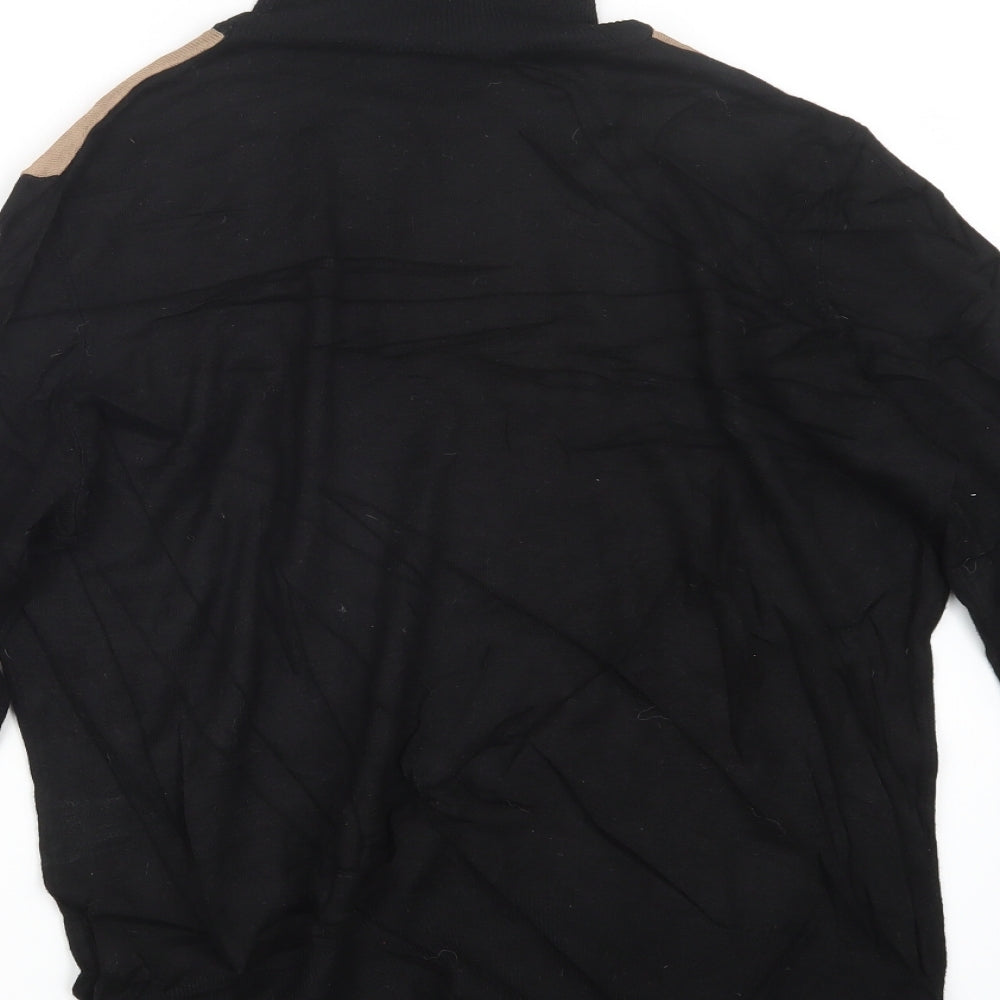 Wallis Womens Black  Knit Pullover Jumper Size 18