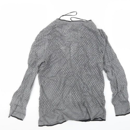 H&M Womens Grey   Cardigan Jumper Size S