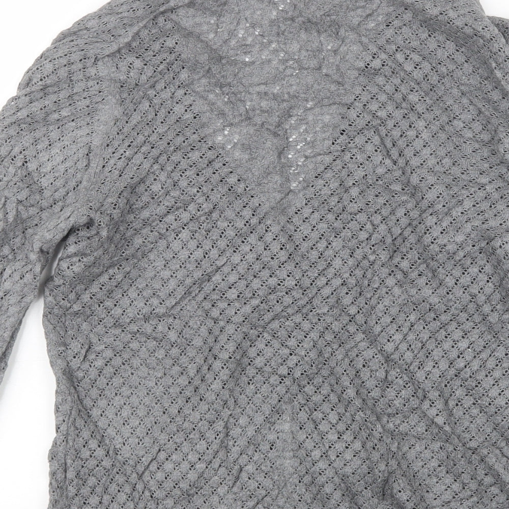H&M Womens Grey   Cardigan Jumper Size S