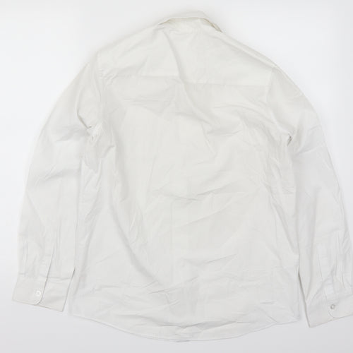 F&F Boys White   Basic Button-Up Size 13-14 Years