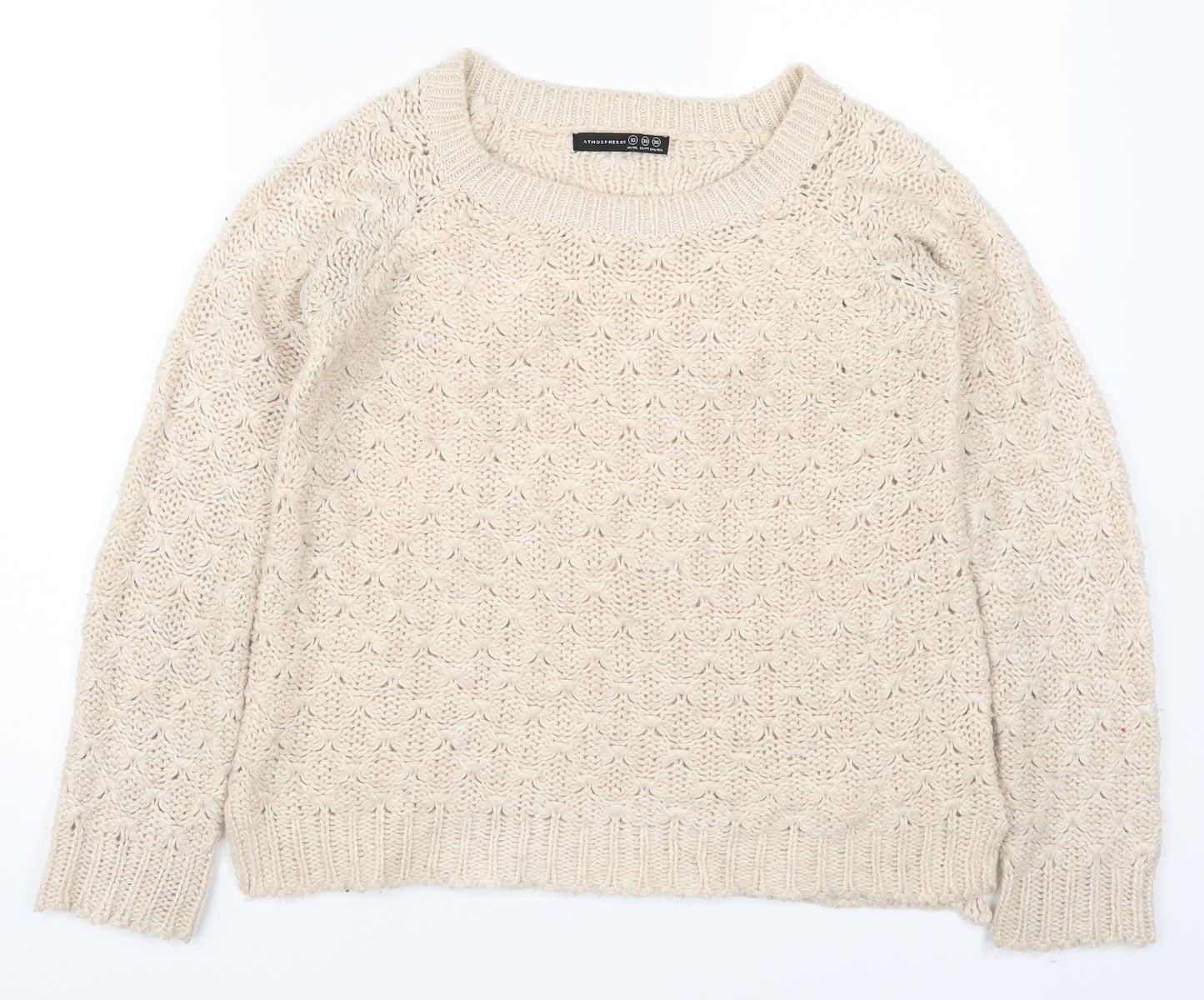 Atmosphere Womens Beige  Knit Pullover Jumper Size 10