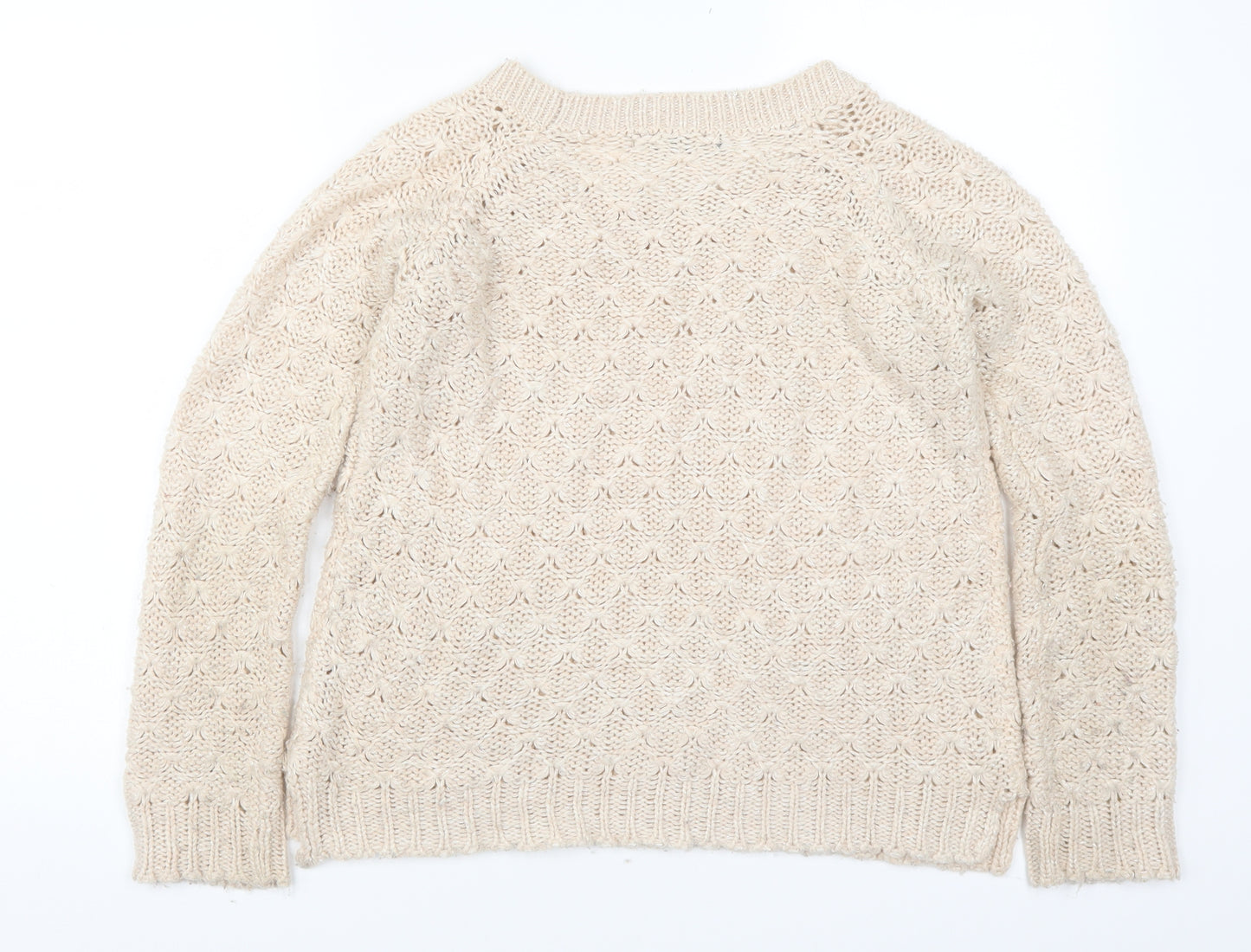 Atmosphere Womens Beige  Knit Pullover Jumper Size 10