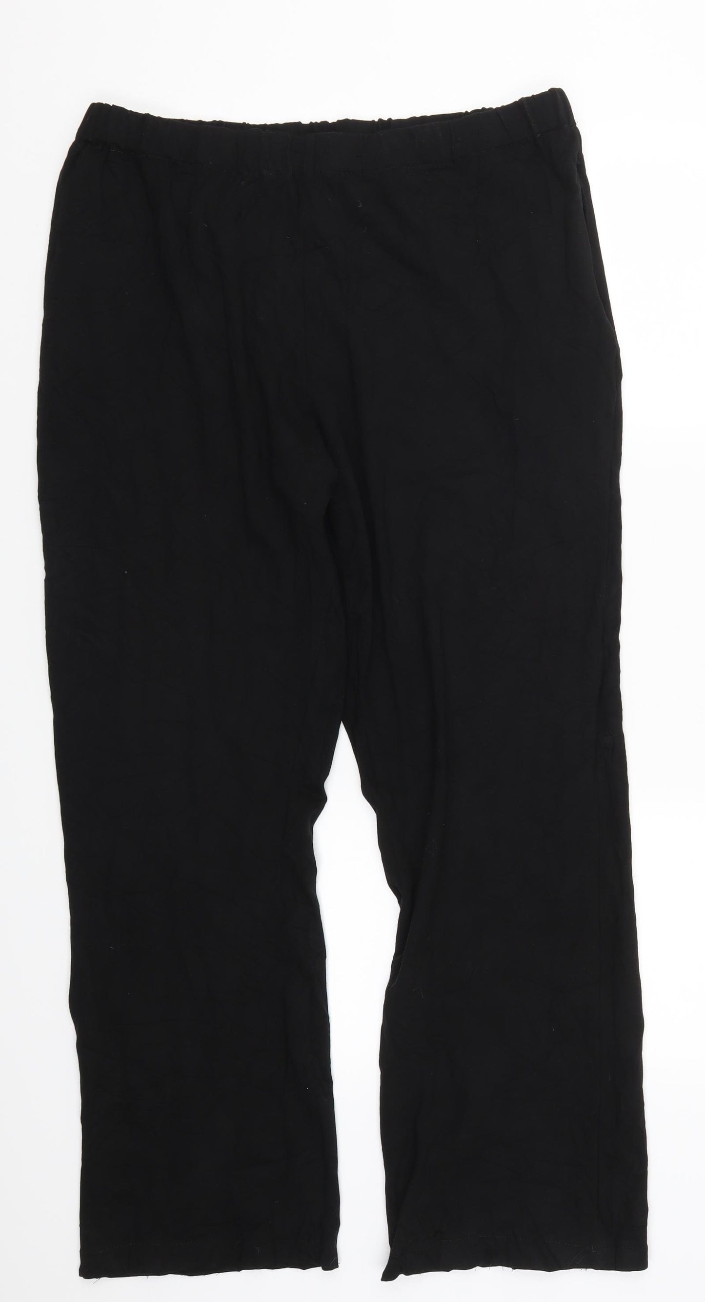 Preworn Womens Black   Trousers  Size 35 in L29 in