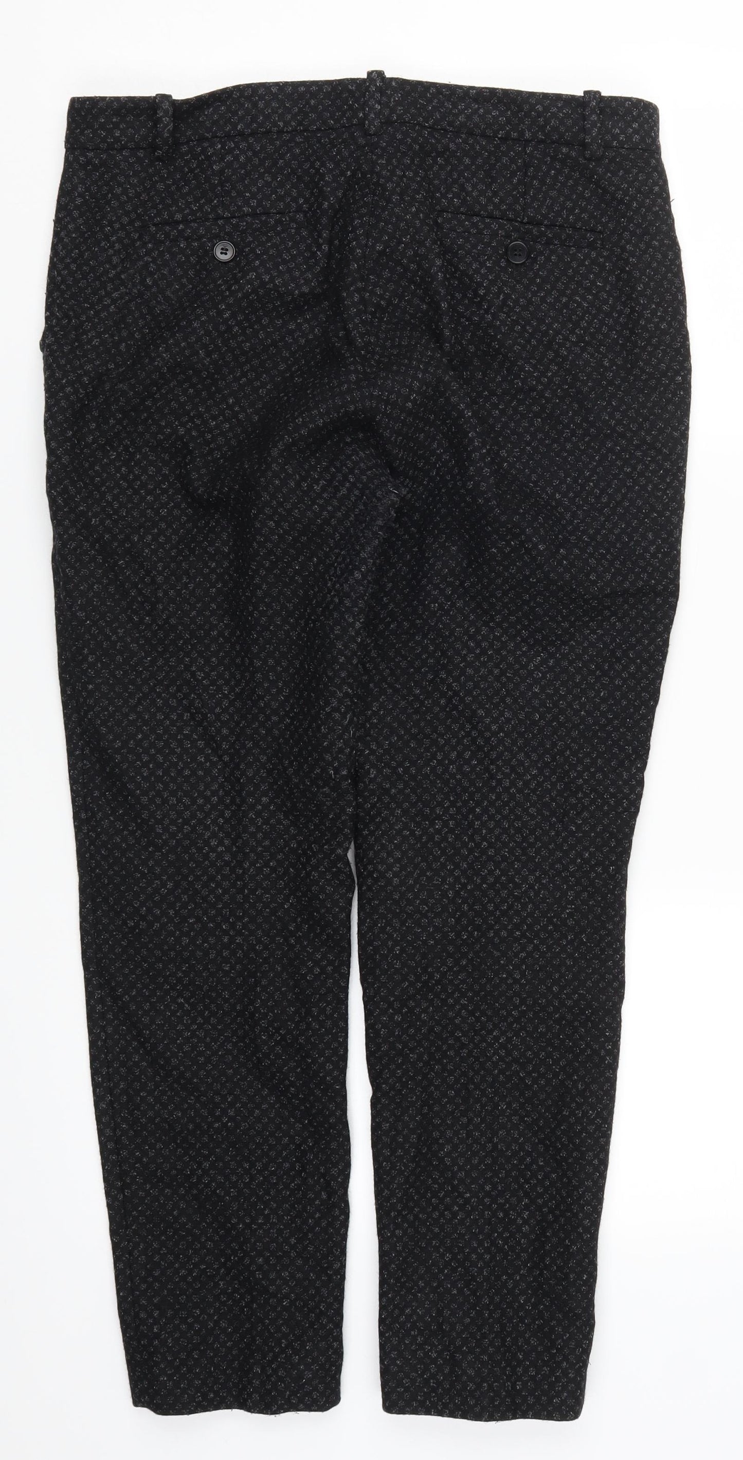 Jogsaw Womens Black Geometric  Trousers  Size 12 L26.5 in