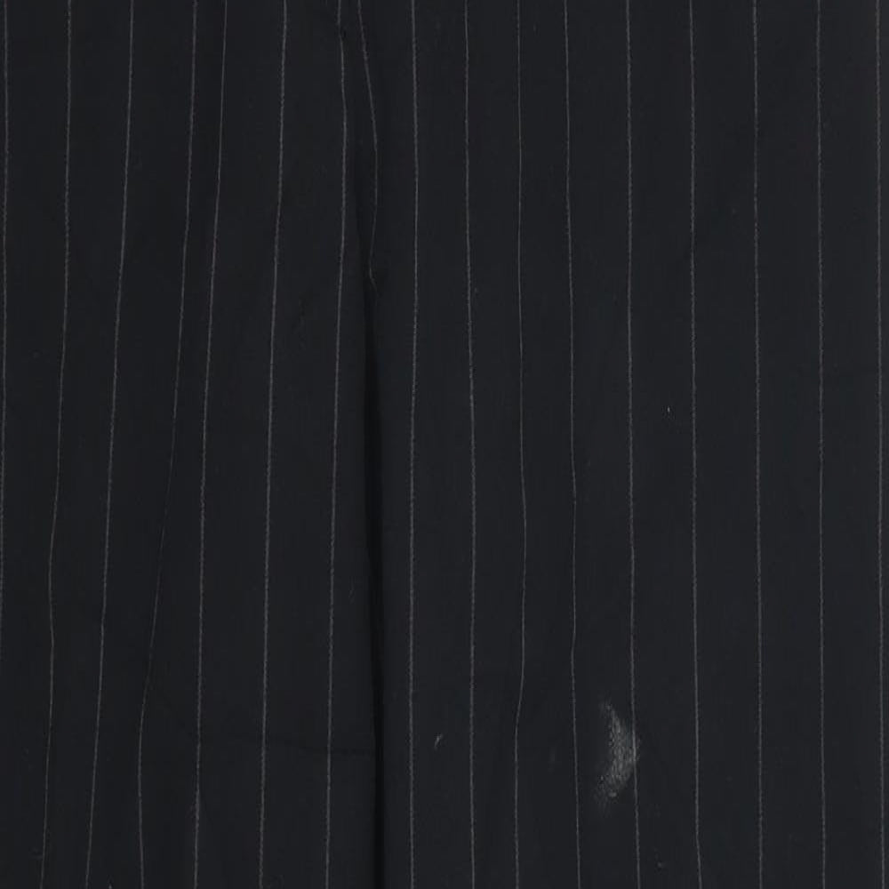 Rafaella Womens Black Striped  Trousers  Size 8 L27.5 in