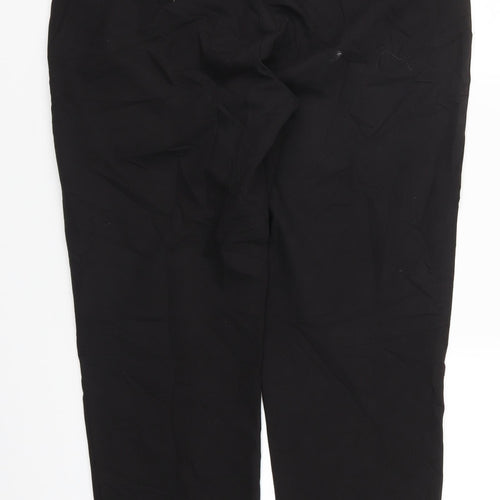 Dorothy Perkins Womens Black   Cropped Trousers Size 12 L25.5 in