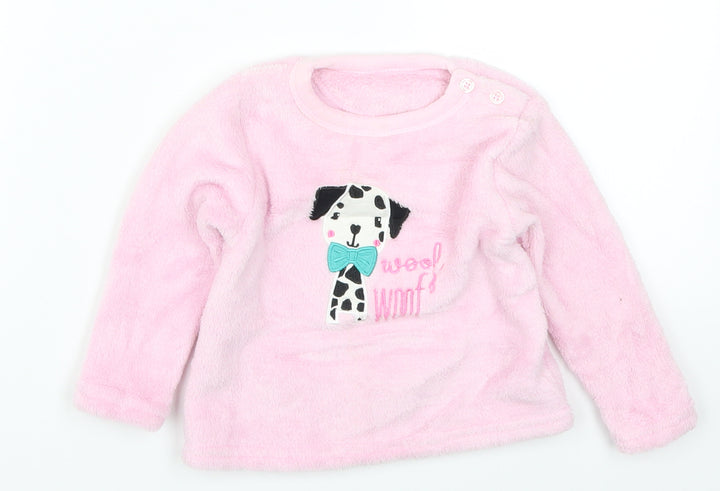 Early Days Girls Pink Solid Pyjama Top Size 18-24 Months - Puppy Woof