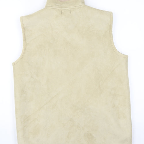 Bonmarché Womens Beige  Fleece Gilet Jacket Size S