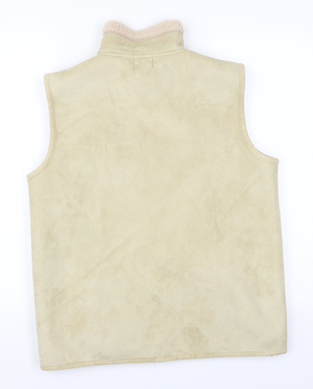 Bonmarché Womens Beige  Fleece Gilet Jacket Size S
