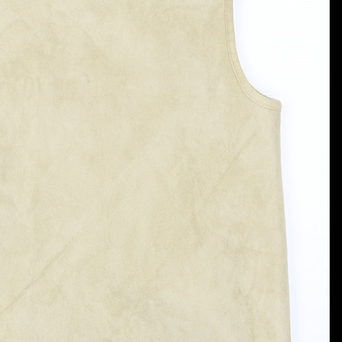 Bonmarché Womens Beige  Fleece Gilet Jacket Size S