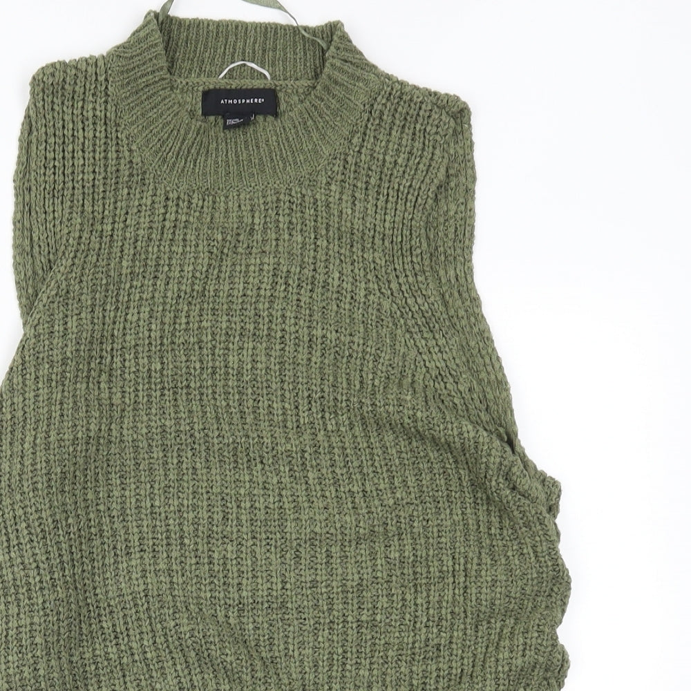 Atmosphere Womens Green   Vest Jumper Size 10