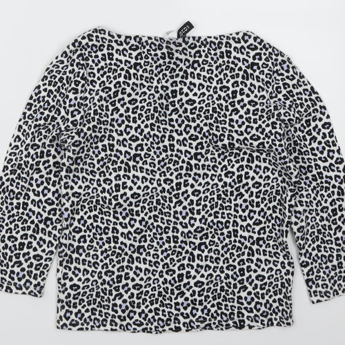 H&M Womens Blue Animal Print  Basic T-Shirt Size M