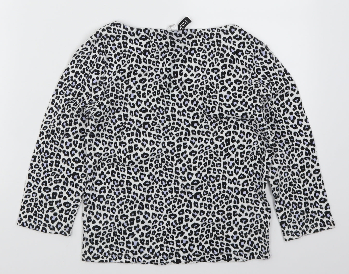 H&M Womens Blue Animal Print  Basic T-Shirt Size M
