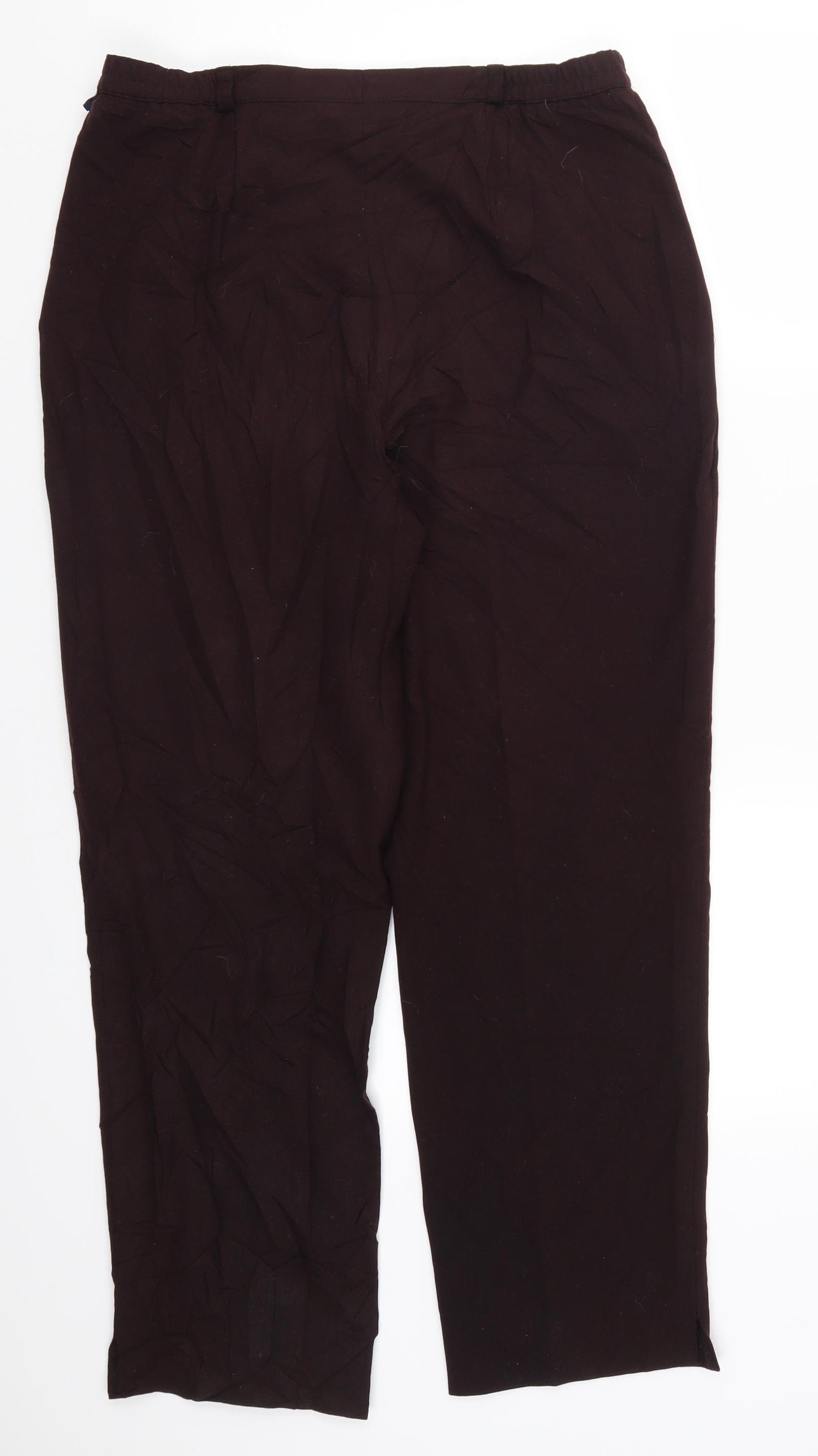 Robell Womens Purple   Trousers  Size 14 L29 in