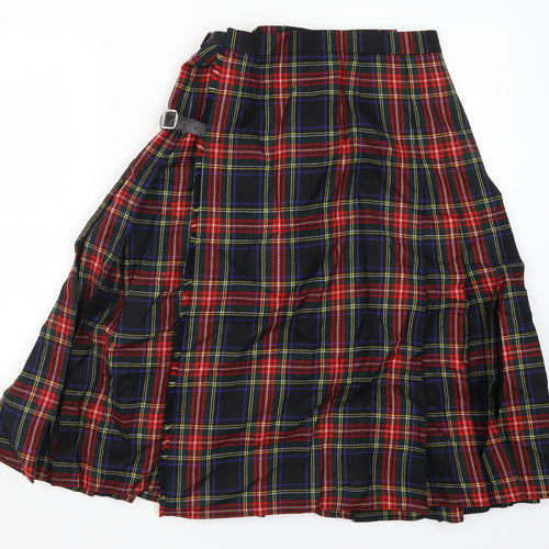 Kinloch Anderson Womens Multicoloured Check  Pleated Skirt Size 12