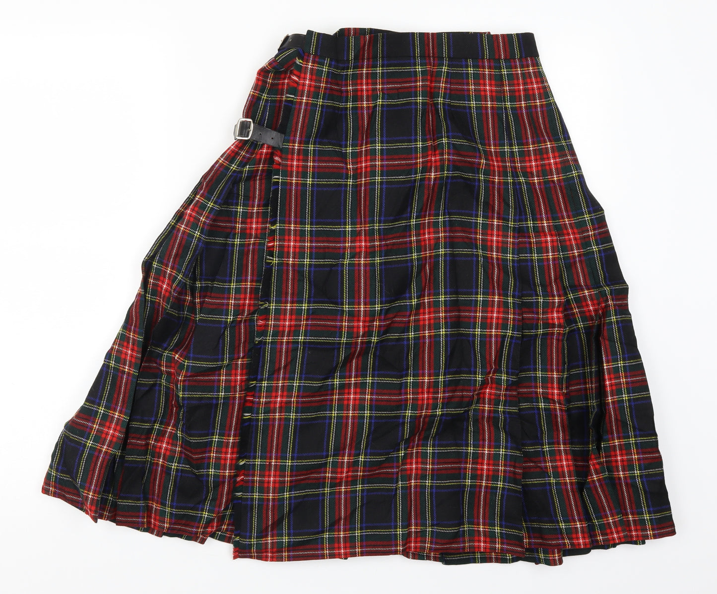 Kinloch Anderson Womens Multicoloured Check  Pleated Skirt Size 12