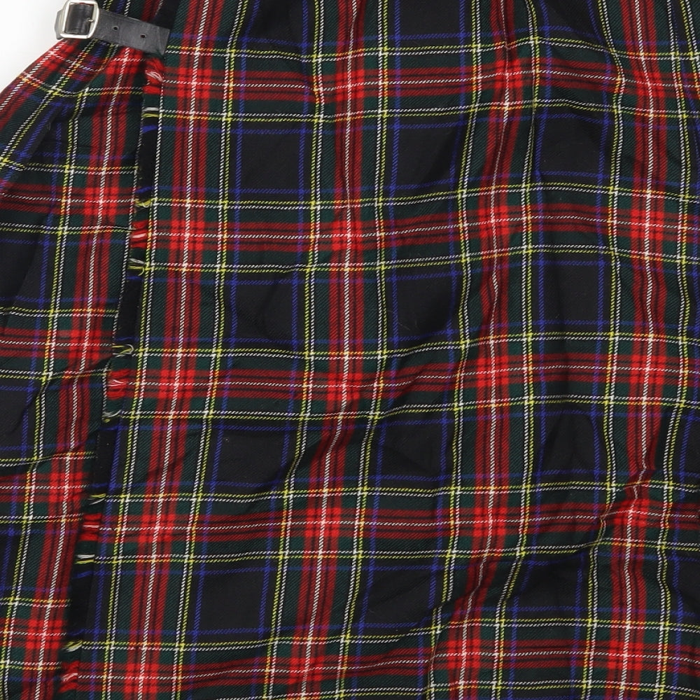 Kinloch Anderson Womens Multicoloured Check  Pleated Skirt Size 12