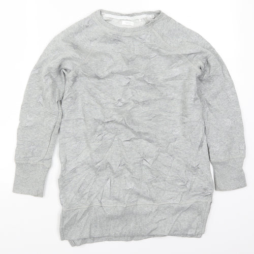 NEXT Girls Grey   Pullover Sweatshirt Size 9 Years  - Stars