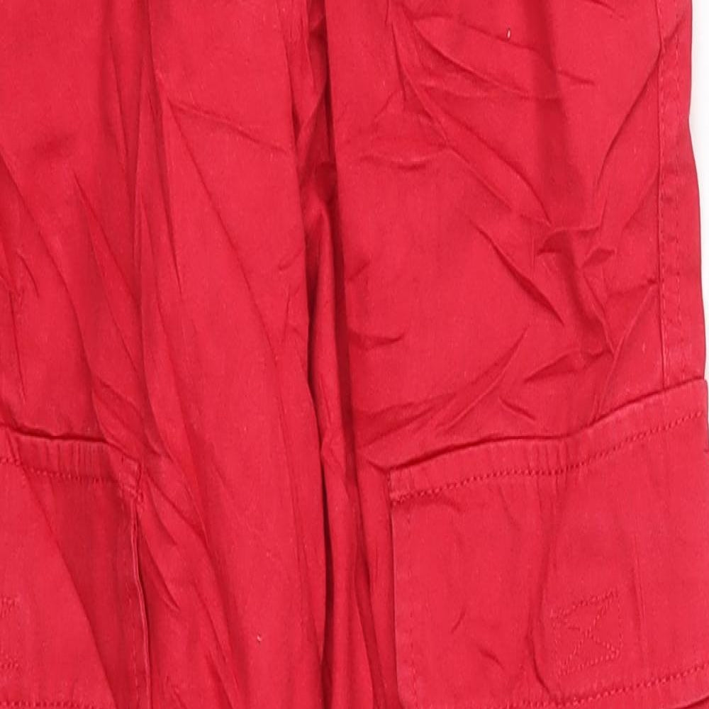Bershka Womens Red   Cargo Trousers Size 23 in L26 in